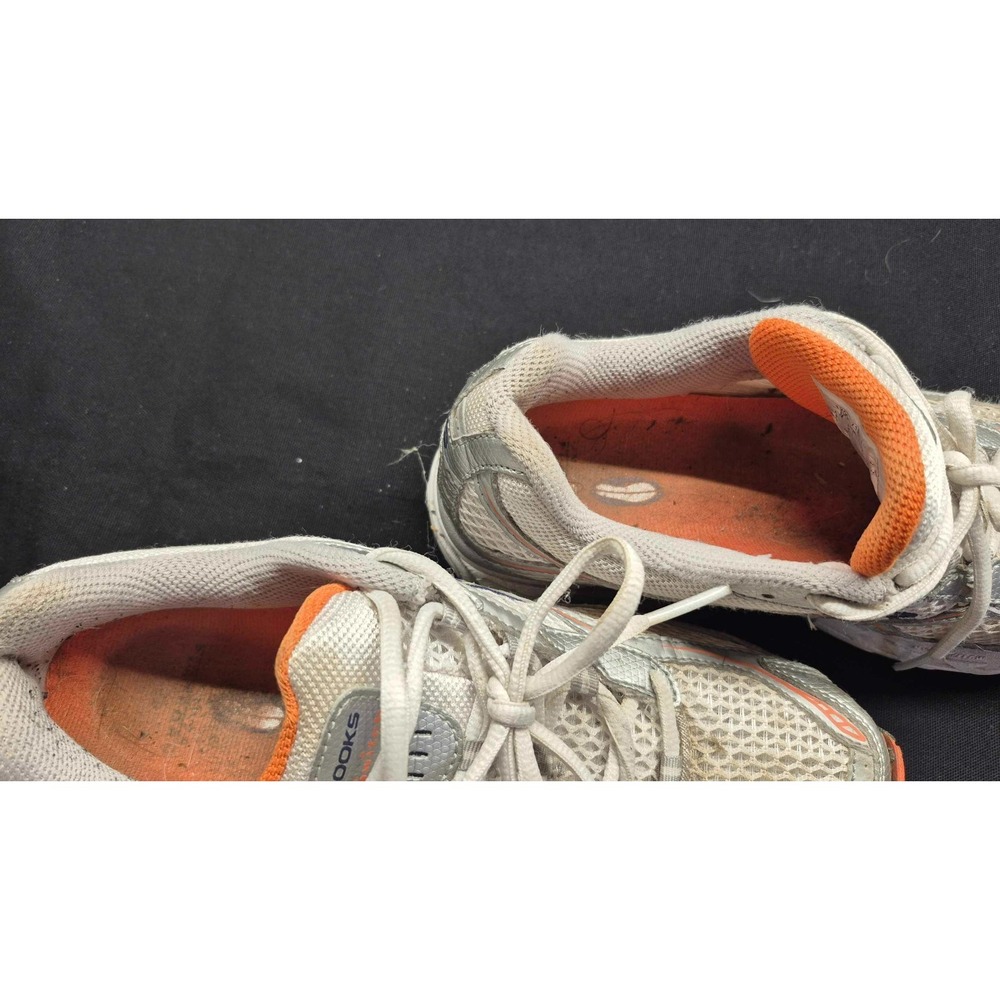Brookes Switch 3 women's white sneakers orange/navy/gray‎ trim athletic sz. 8.5 - Picture 14 of 14